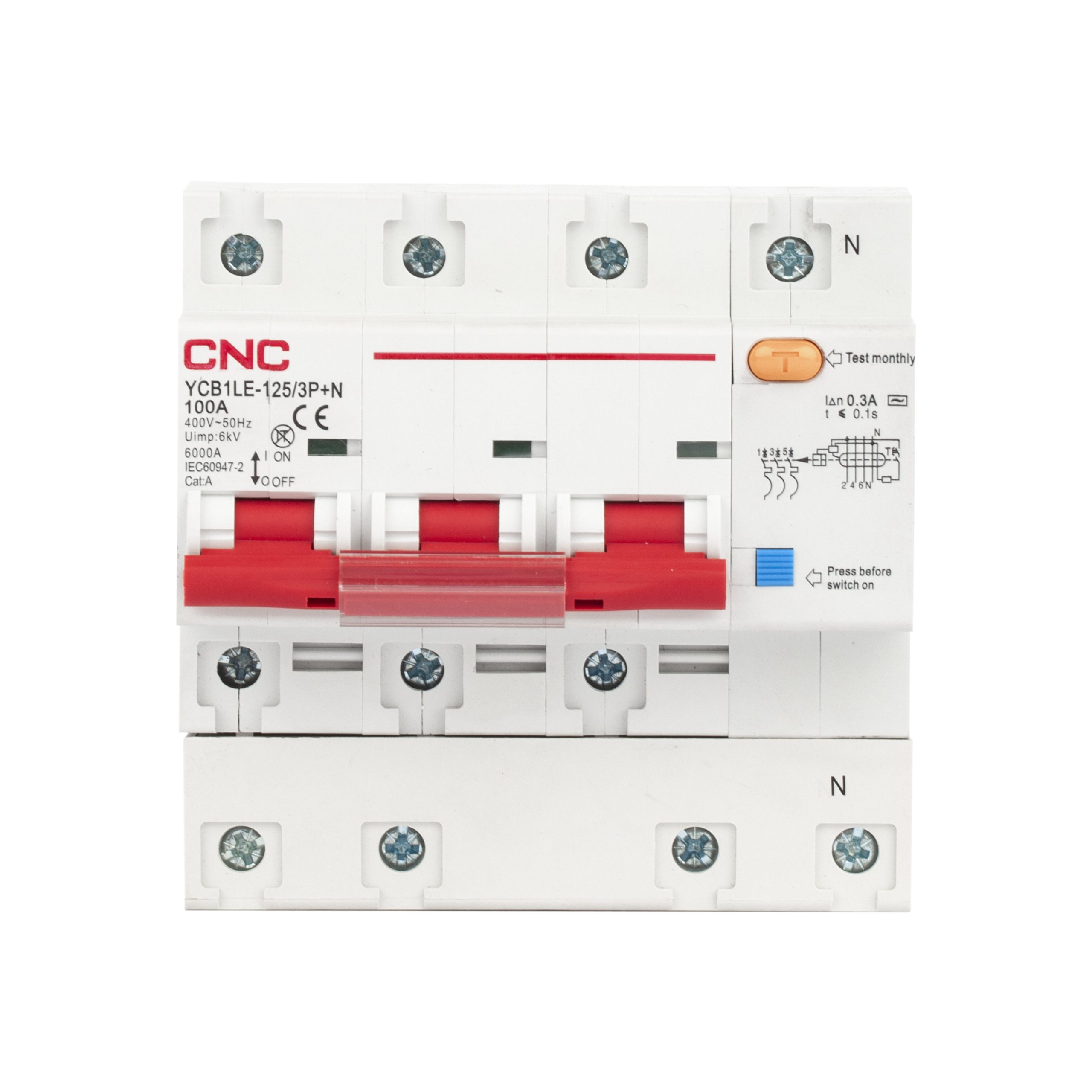 YCB1LE-125 RCBO Electronic