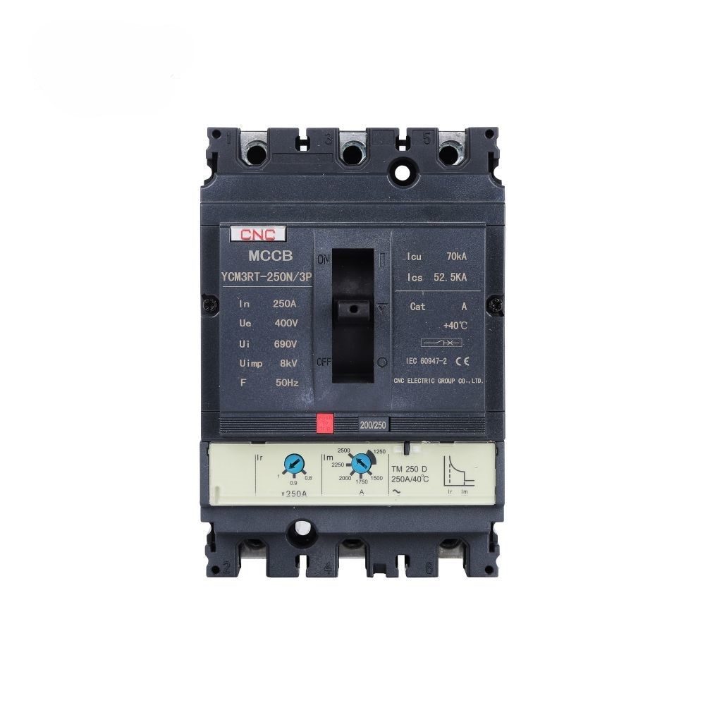 YCM3RT Overload and short circuit adjustable Molded Case Circuit Breaker